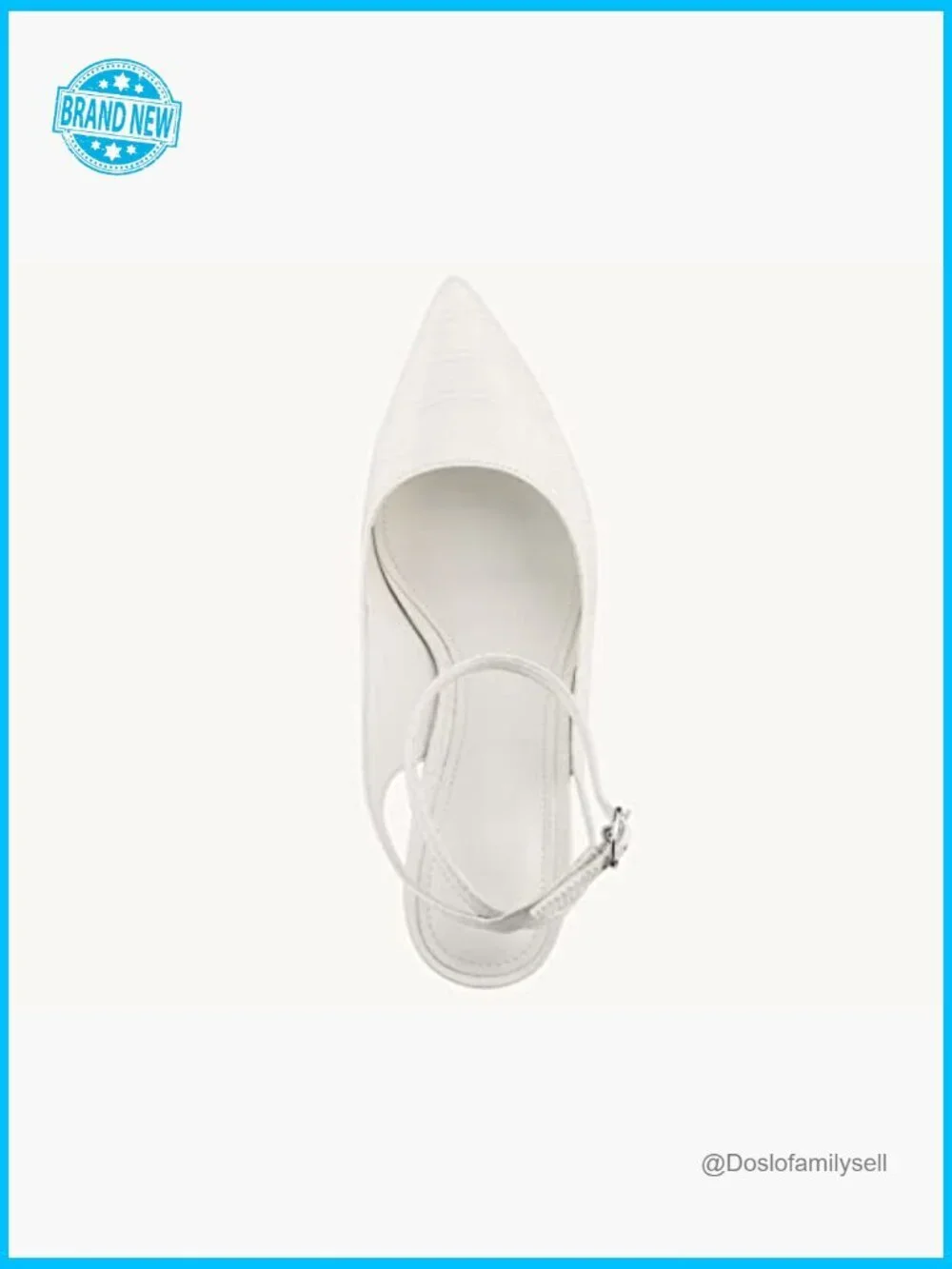 Classic Pointed Toe Slingback Pumps Stiletto Heels Wedding Dress Shoes